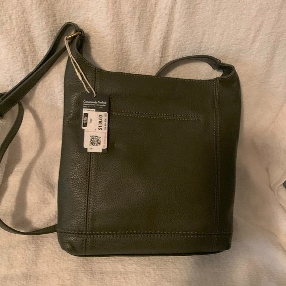 The Sak Handbags - The Sak Dark Green Bag Leather with Extendable Strap